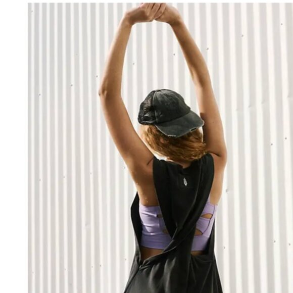 Free People Hot Shot Onesie Twisted in Washed Black 🖤 Factory Sealed - Picture 6 of 9